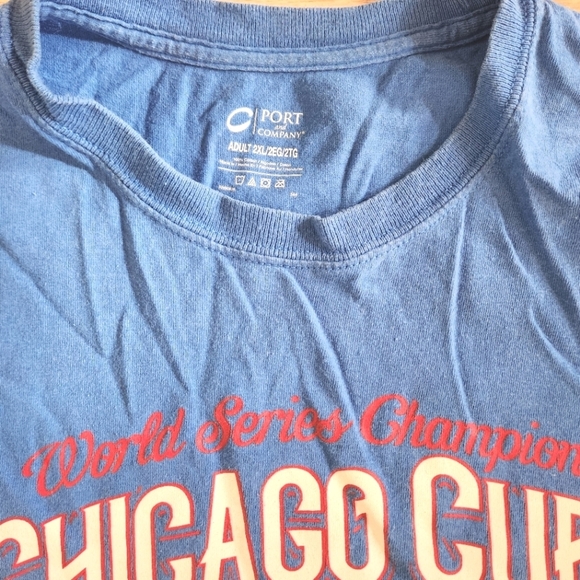 GUC Men's Chicago Cubs Blue Long Sleeve Shirt, Size 2XL - Picture 3 of 4